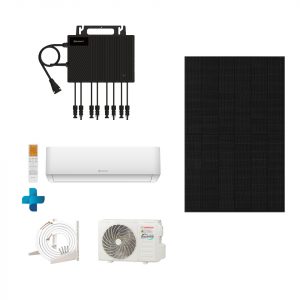 Kompaktes Balkonkraftwerk mit 1800 Watt und Split-Klimaanlage für Räume bis 45 qm