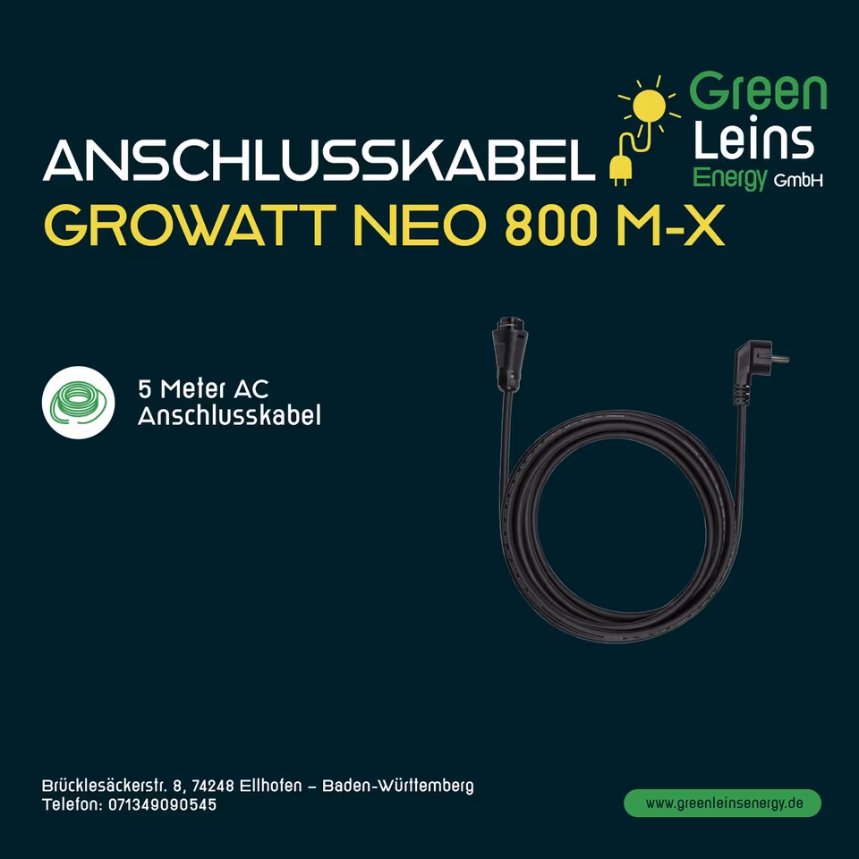 Growatt NEO 800M-X 5 Meter AC Anschlusskabel