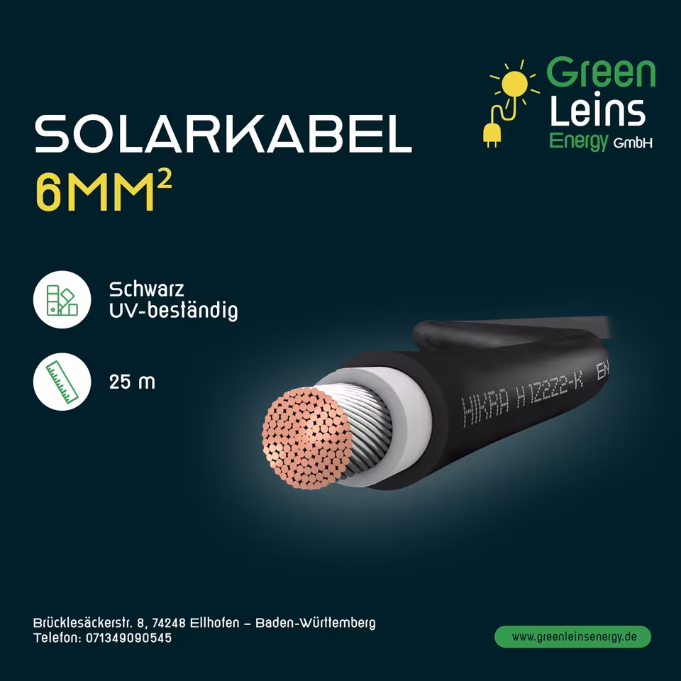Photovoltaik Solarkabel 25 M