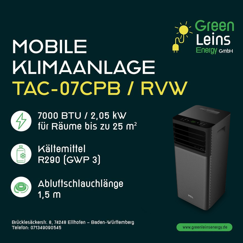TCL mobile Klimaanlage 7000 BTU 2,05 kW