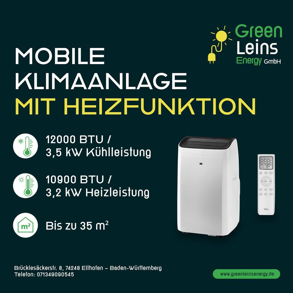 TCL mobile Klimaanlage 12000 BTU 3,5 kW