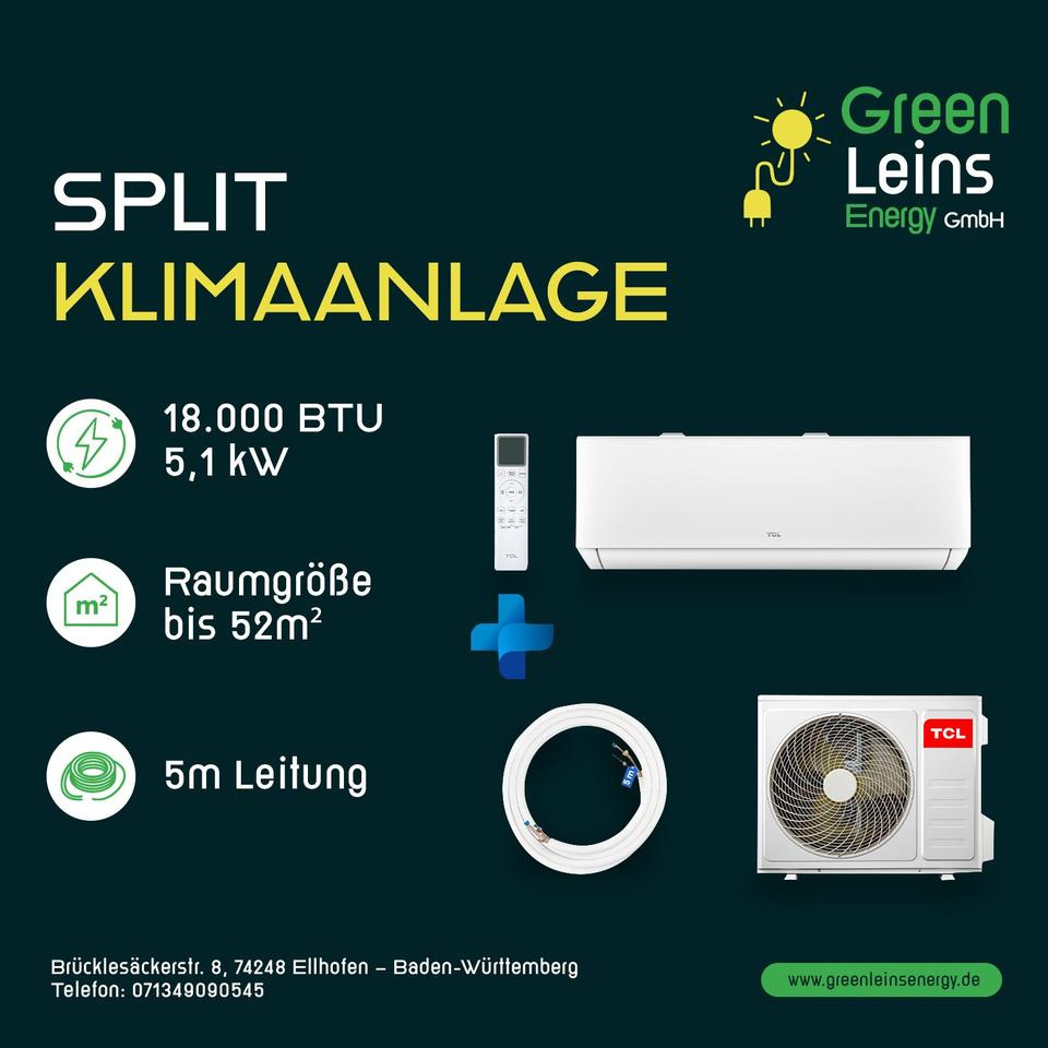 TCL Split Klimaanlage 18.000 BTU / 5,1 kW