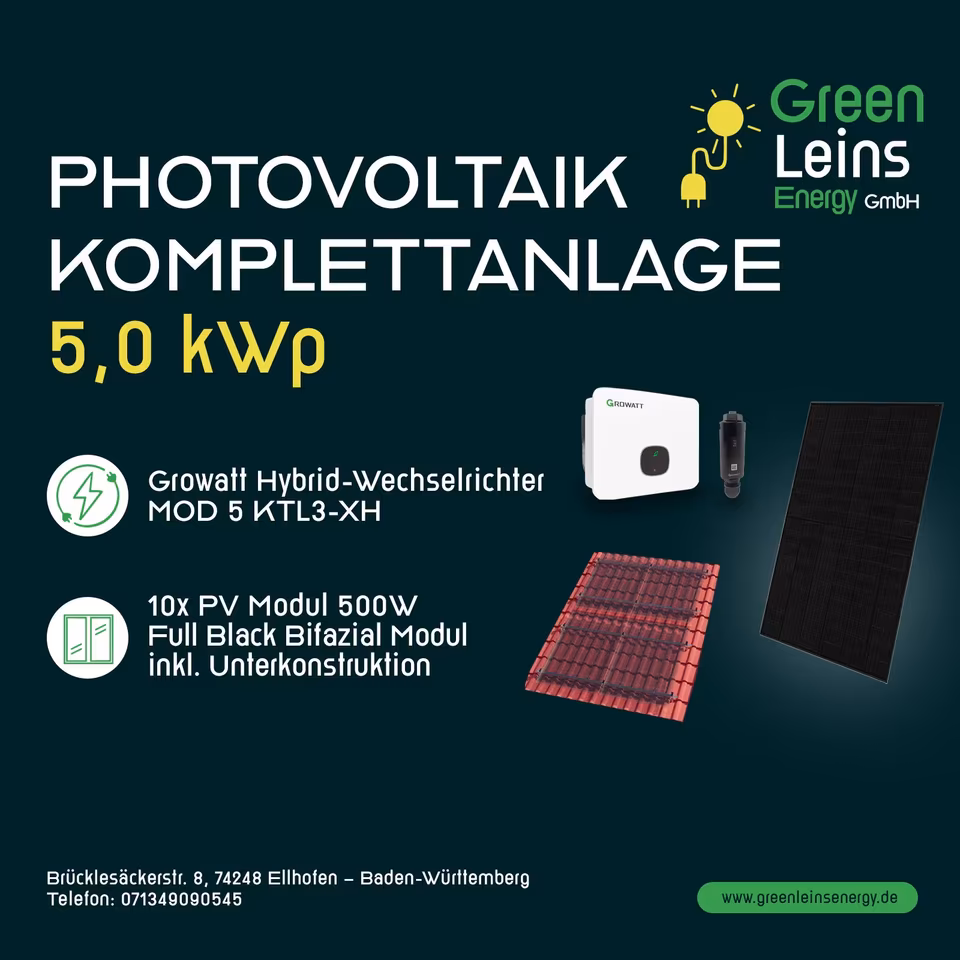 Photovoltaik-Komplettanlage 5 kWp