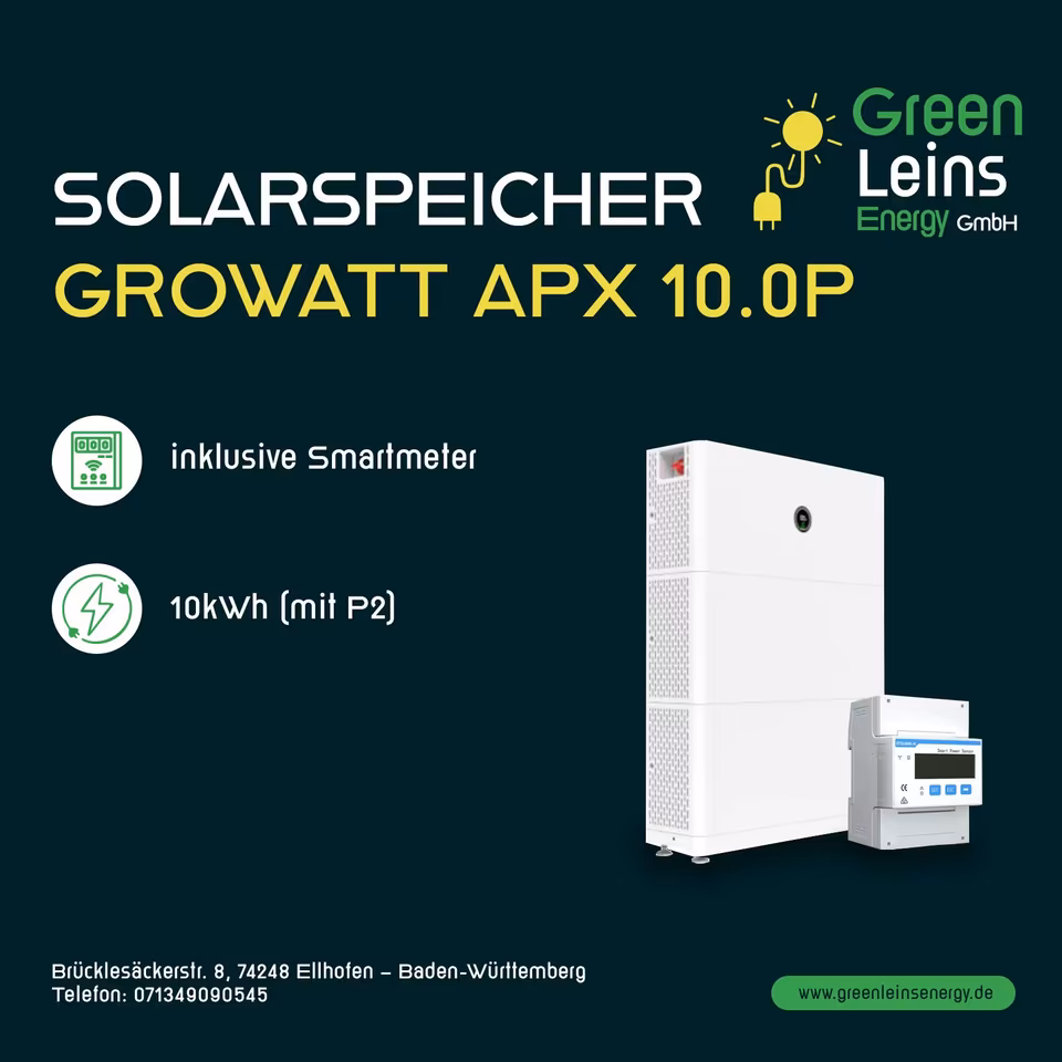 Growatt APX 10.0P Solarspeicher 10 kWh