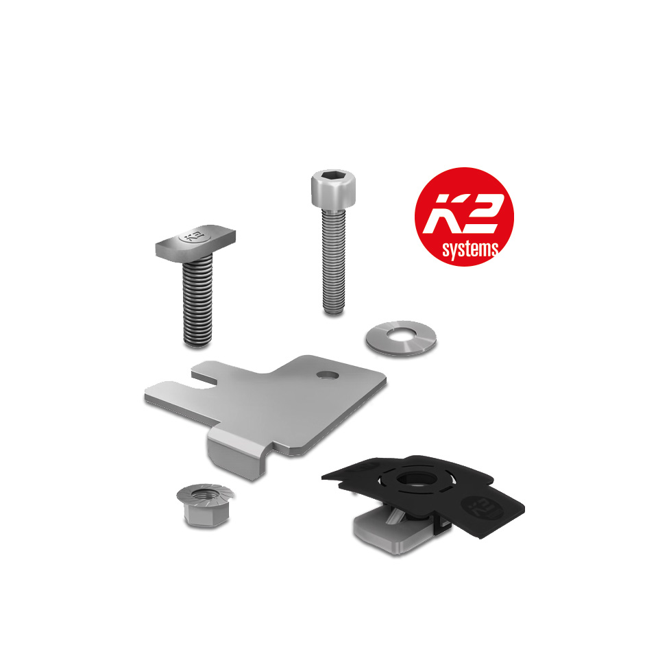 Photovoltaik K2 SolidRail Kreuzverbinder Set