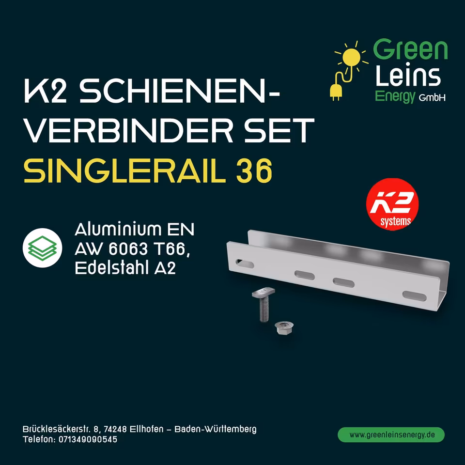 K2 Schienenverbinder Set SingleRail 36
