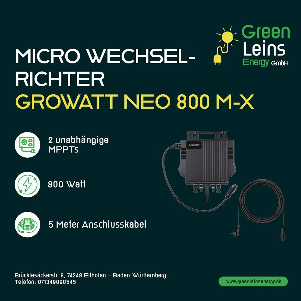 Growatt NEO 800 M-X 800W WiFi Micro Wechselrichter