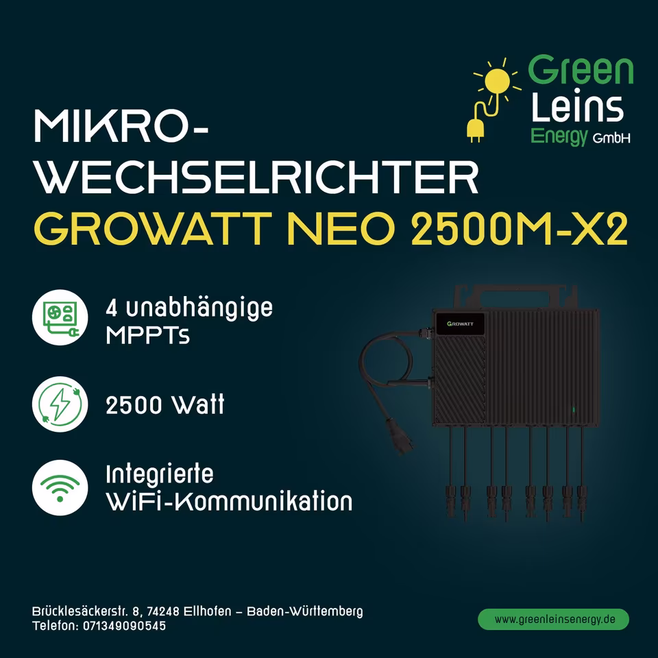 Growatt NEO 2500M-X2 Mikrowechselrichter