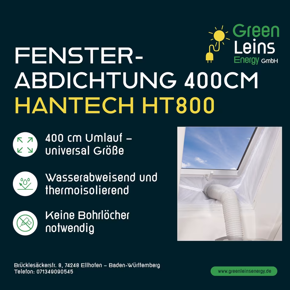 Fensterabdichtung für mobile Klimageräte